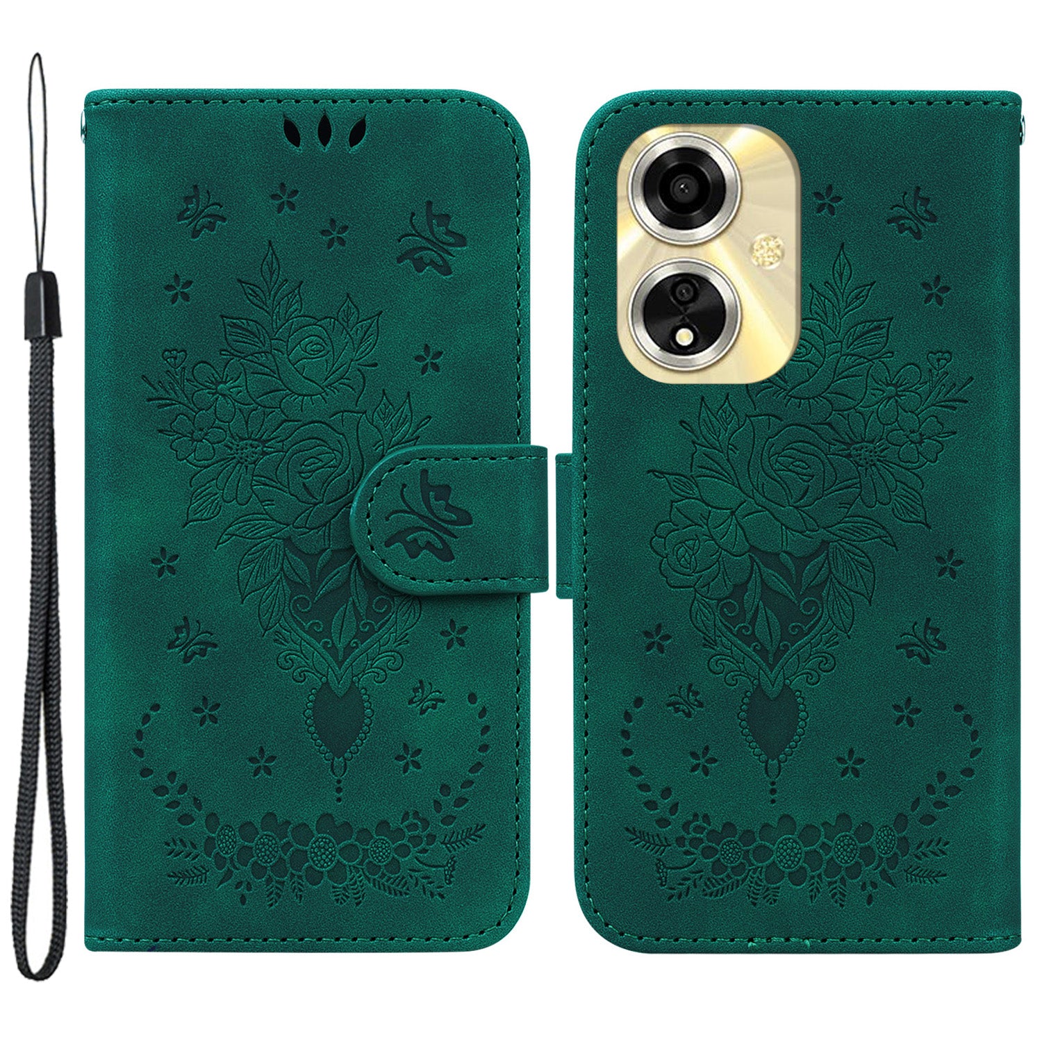For Oppo A59 5G / A2m 5G Case Folio Flower Pattern Protective Leather Phone Cover For Oppo A59 5G / A2m 5G Case Folio Flower Pattern Protective Leather Phone Cover